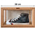 Solid wood transparent shoe box display box/free installation/magnetic door opening 