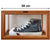 Solid wood transparent shoe box display box/free installation/magnetic door opening 