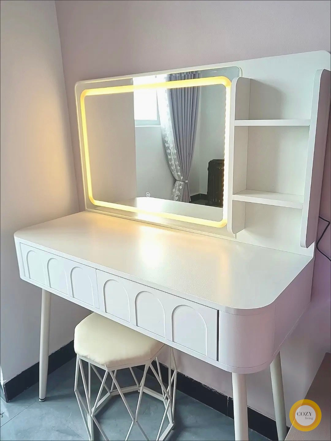 Solid wood dressing table D093 