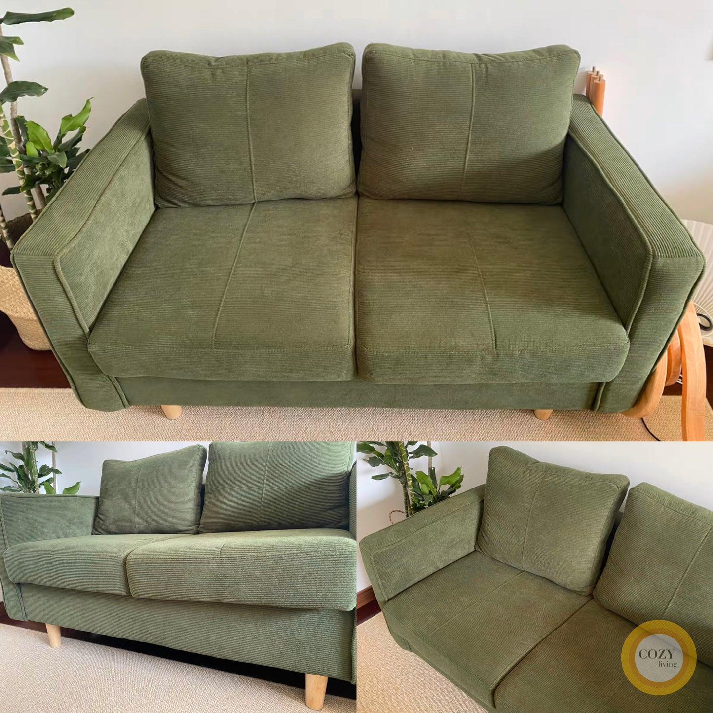 FÖRTE Nordic style corduroy sofa