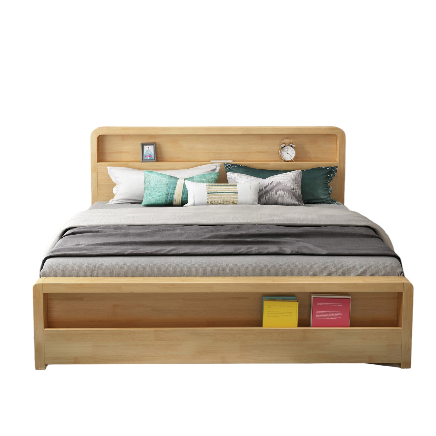 916 Nordic solid wood bed 