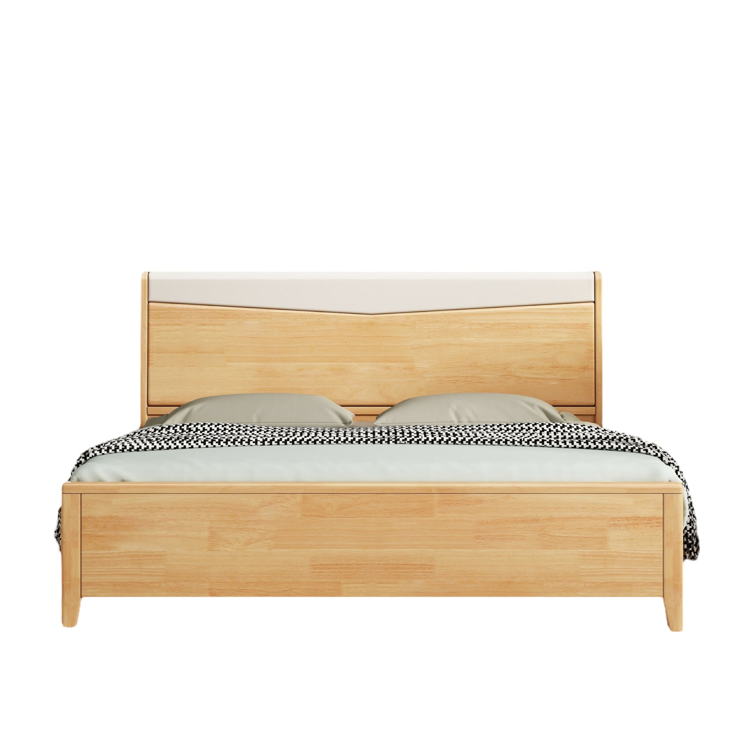 611 Nordic solid wood bed 