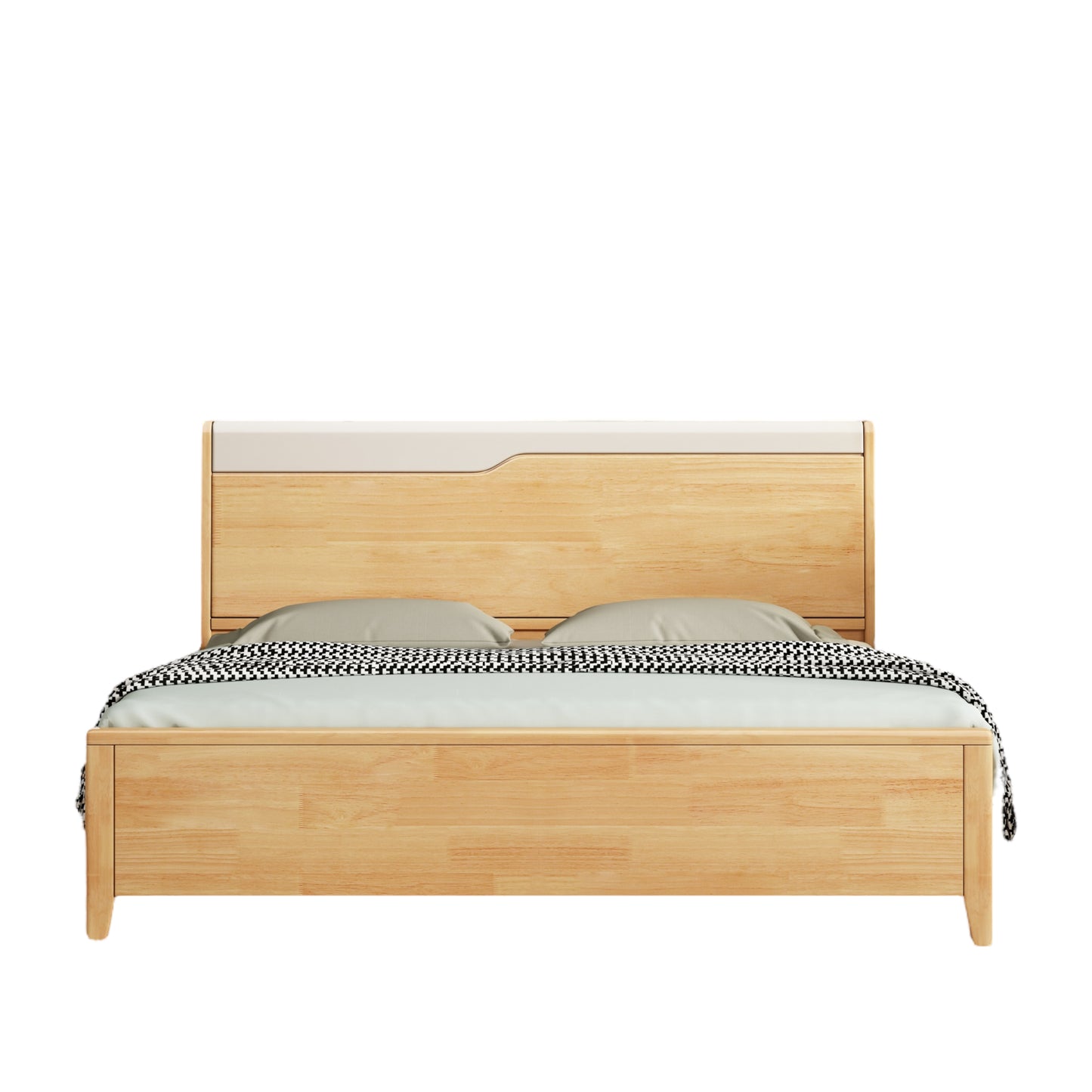 619 Nordic solid wood bed 