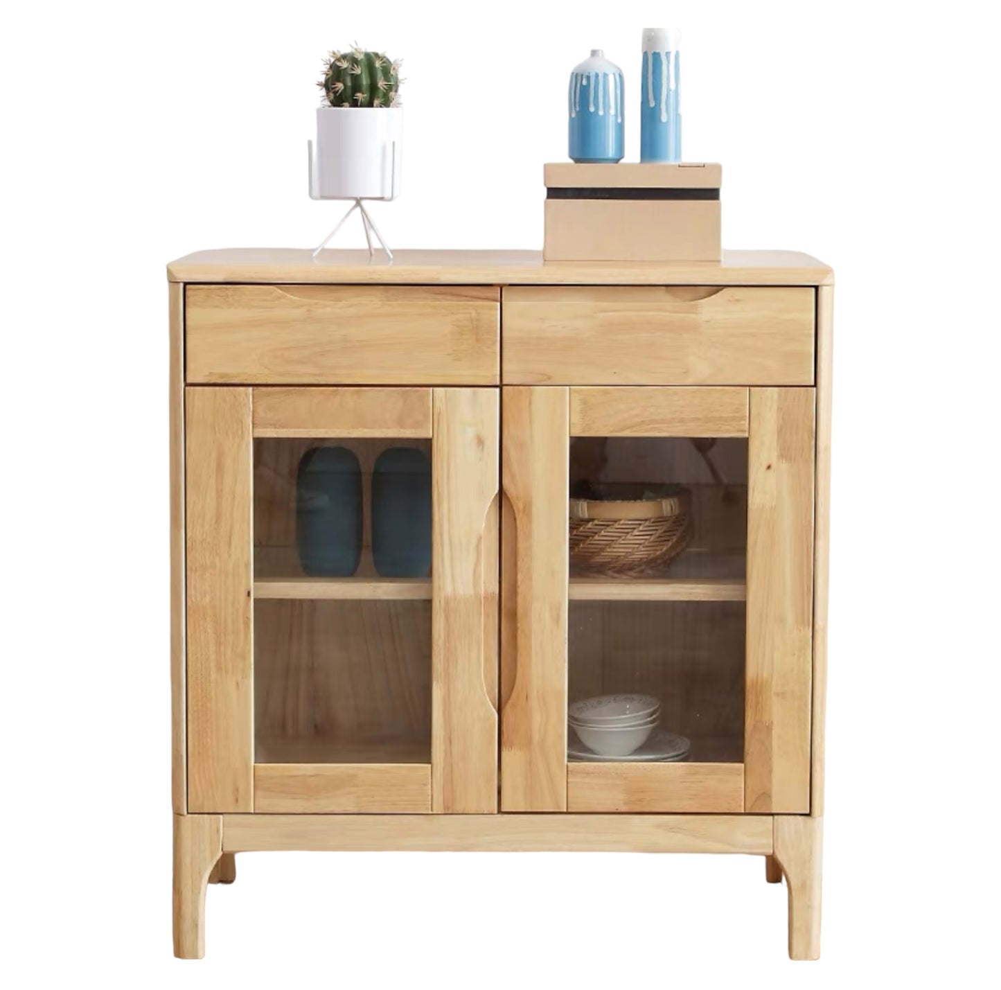 YF-C08 rubber wood sideboard 