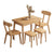 Solid wood folding dining table 2 