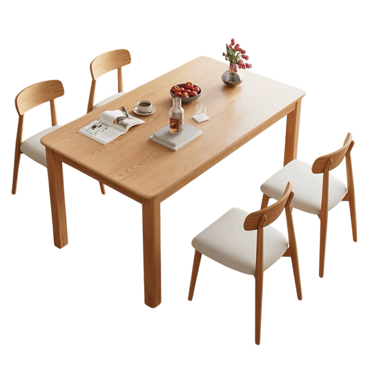 静かな角－ 實木餐枱