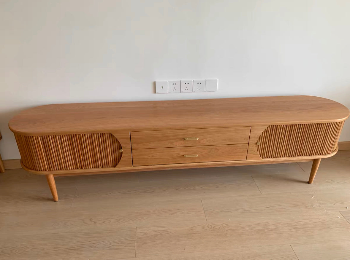 𝐙𝟎𝟖𝟖 Japanese style Chiba sliding door TV cabinet solid wood𝐭𝐯 𝐜𝐚𝐛𝐢𝐧𝐞𝐭 