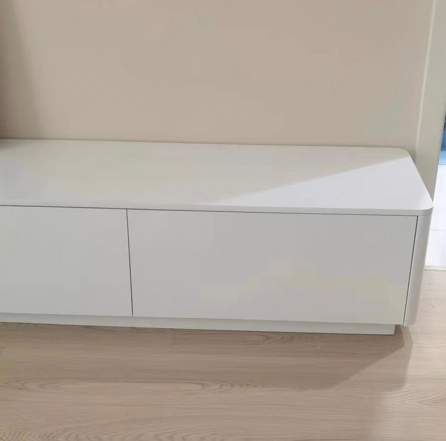 𝐙𝟎𝟏𝟓 Nordic pure white floor-standing solid wood TV cabinet 𝐭𝐯 𝐜𝐚𝐛𝐢𝐧𝐞𝐭 