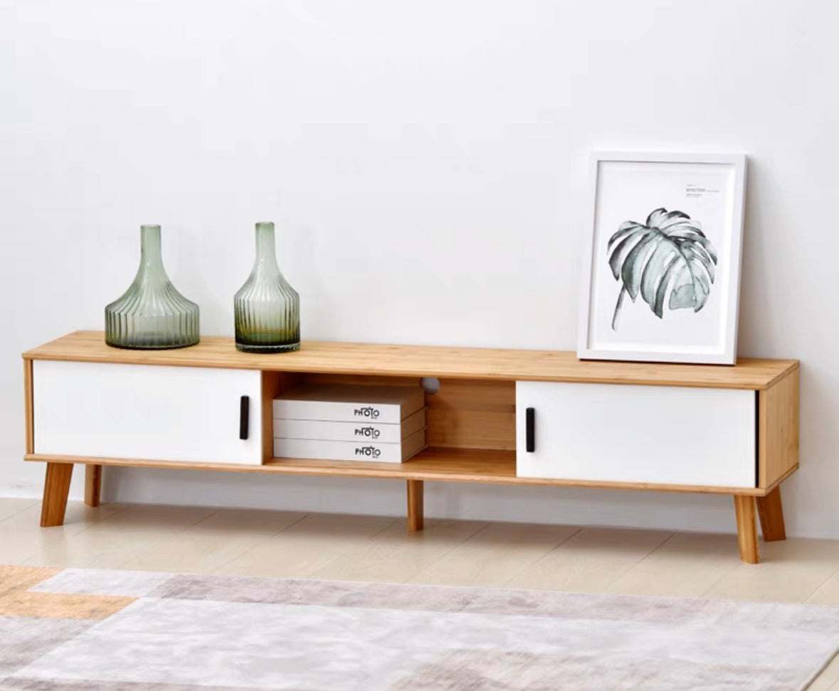 𝐙𝟎𝟐𝟐 Japanese style bamboo TV cabinet𝐭𝐯 𝐜𝐚𝐛𝐢𝐧𝐞𝐭 
