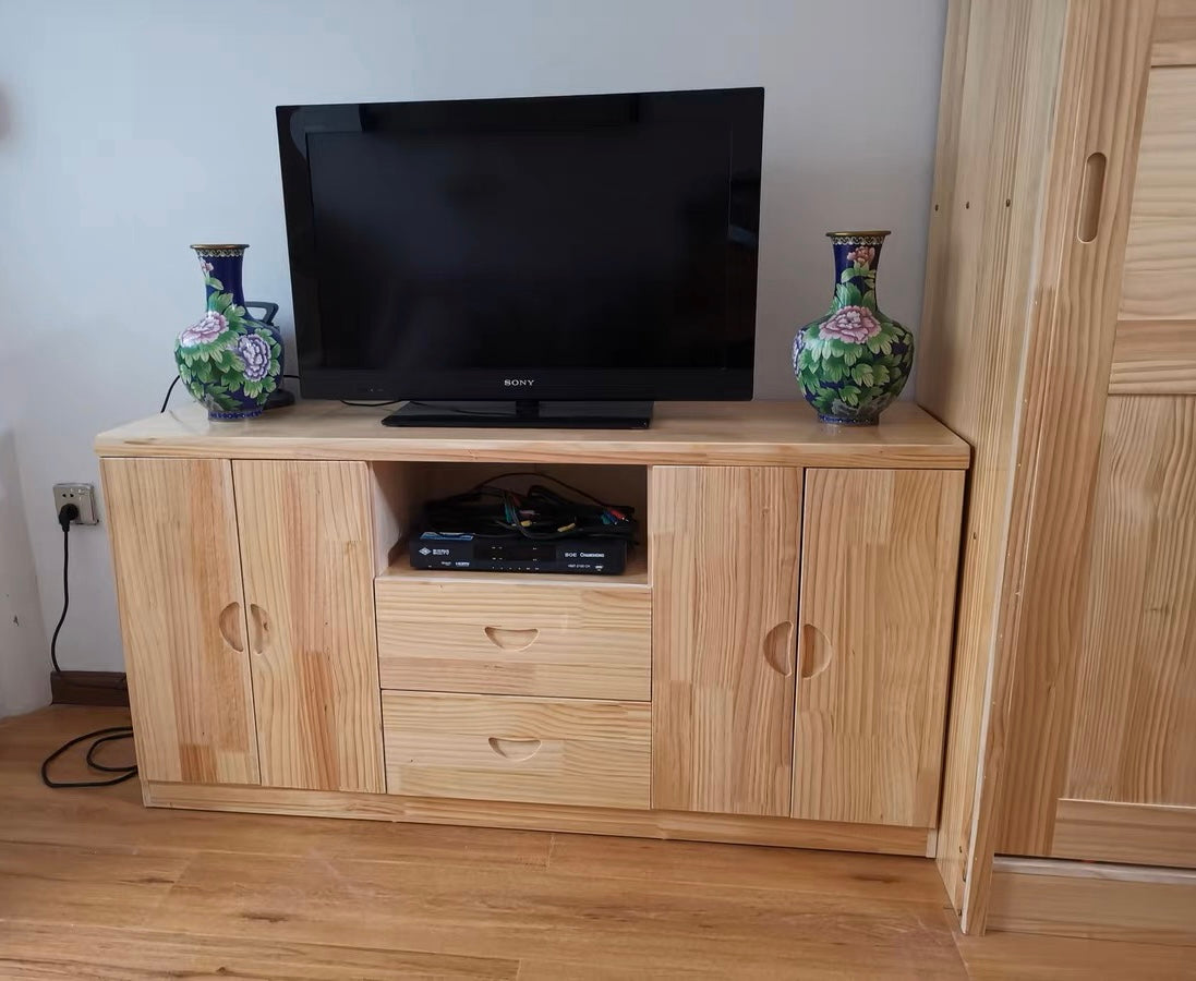 𝐙𝟎𝟓𝟓 Solid pine tall TV cabinet𝐭𝐯 𝐜𝐚𝐛𝐢𝐧𝐞𝐭 