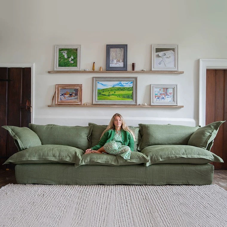 MILTOŃ Nordic super soft down fabric sofa