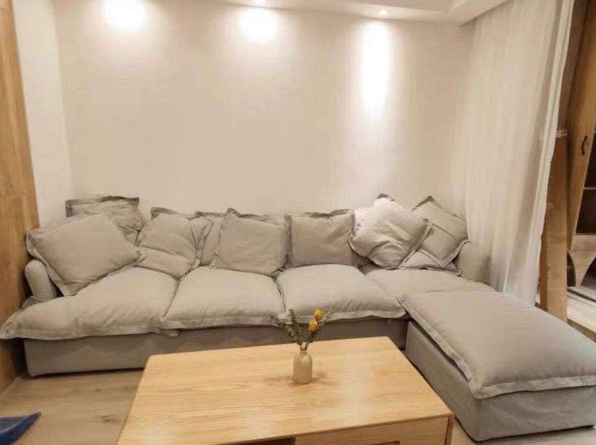 MILTOŃ Nordic super soft down fabric sofa
