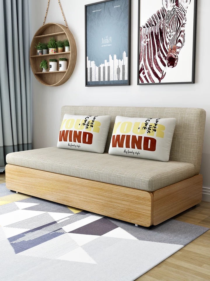 TAKÜMI solid wood multifunctional storage sofa bed
