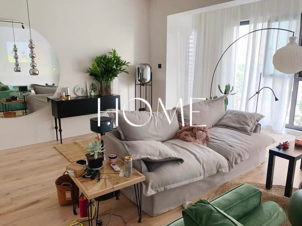 MILTOŃ Nordic super soft down fabric sofa