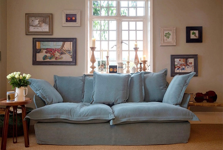 MILTOŃ Nordic super soft down fabric sofa