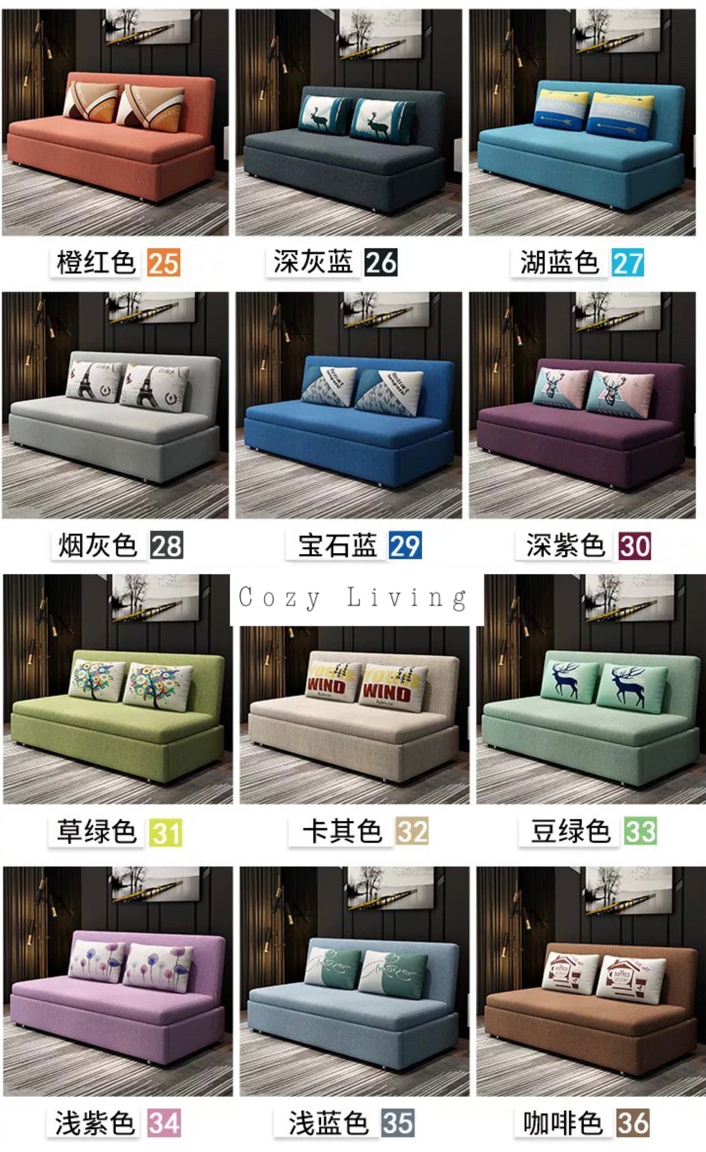 TAKÜMI solid wood multifunctional storage sofa bed